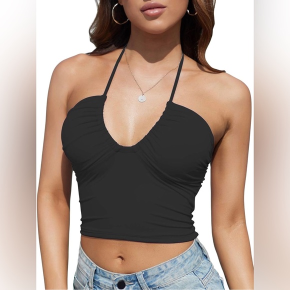 Tops - NWOT CROP TANK TOP ** LARGE** NEVER WORN